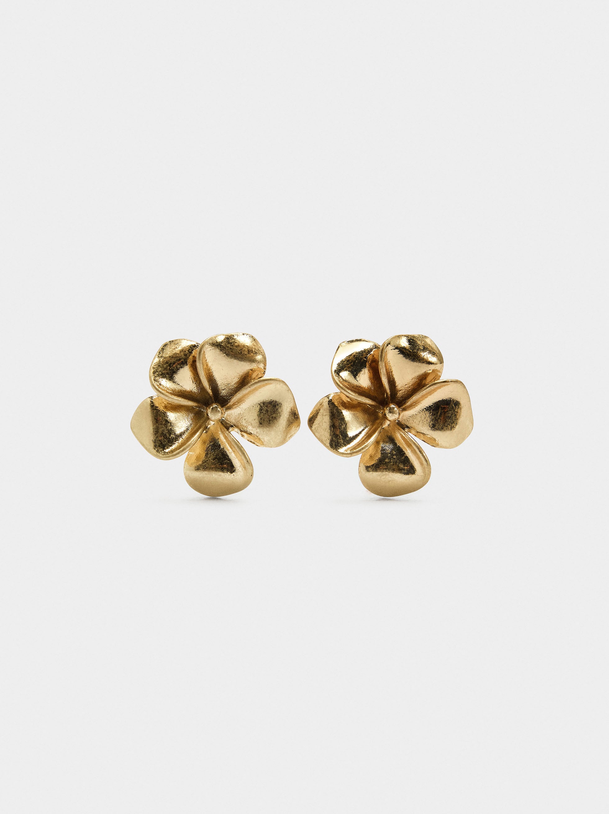 Pendientes De Flor Con Relieve