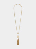 Collar Largo Con Colgante De Flecos