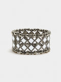 Pulsera Elástica De Rombos Espejo