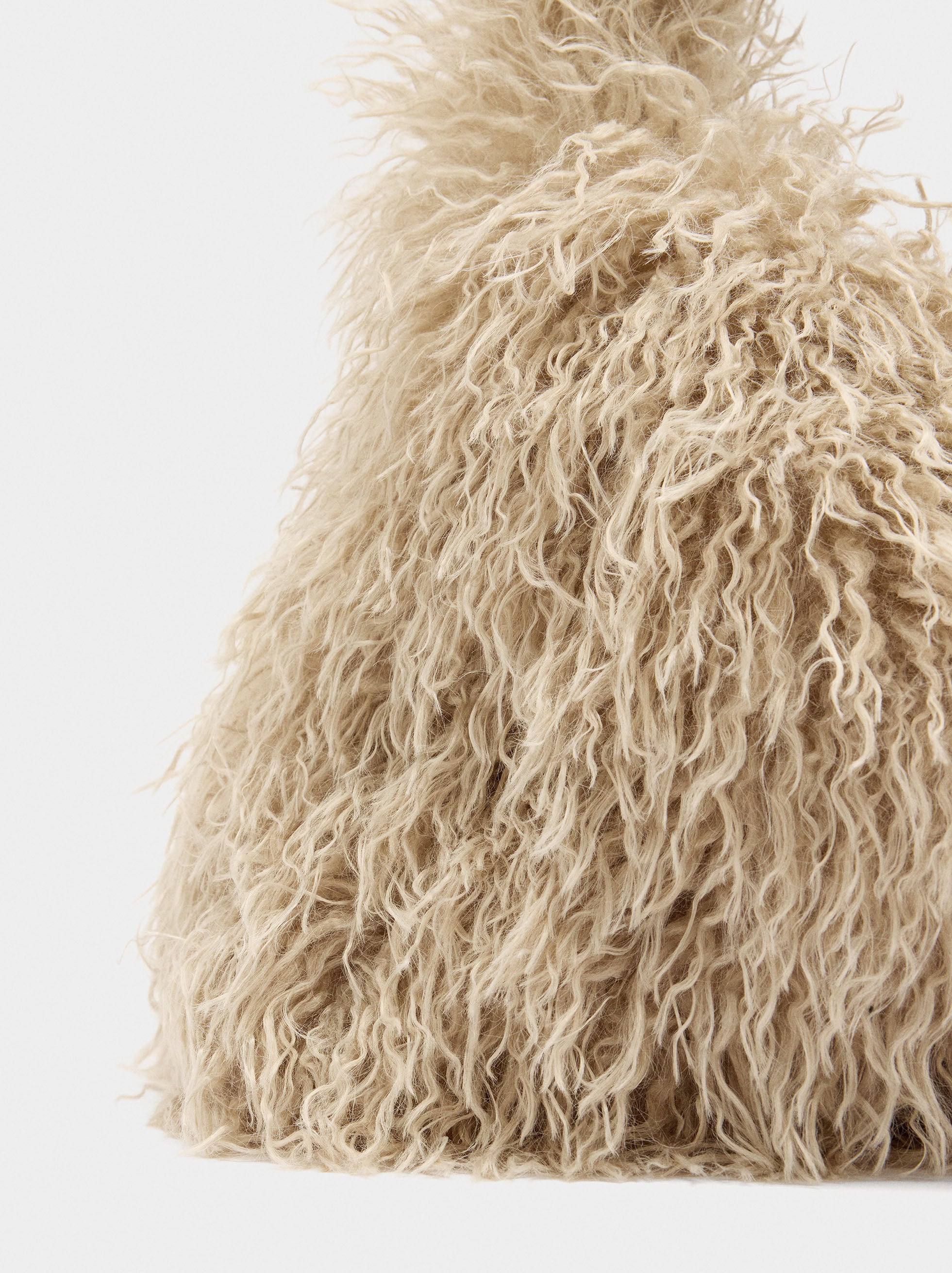 Bolso De Hombro Efecto Pelo