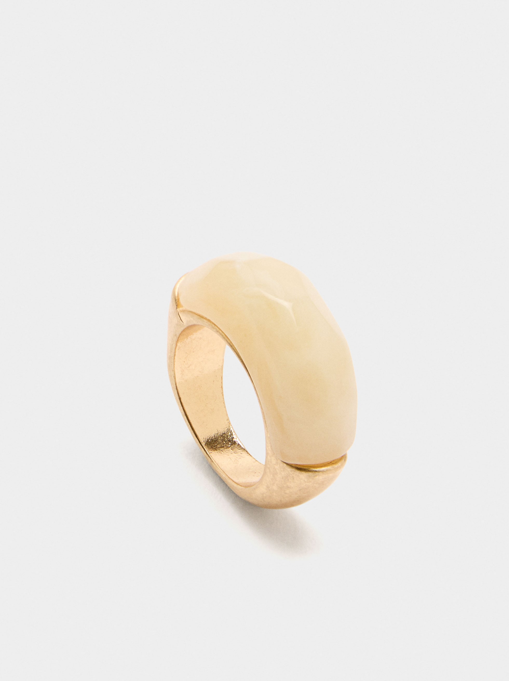 Anillo Con Detalle Efecto Piedra