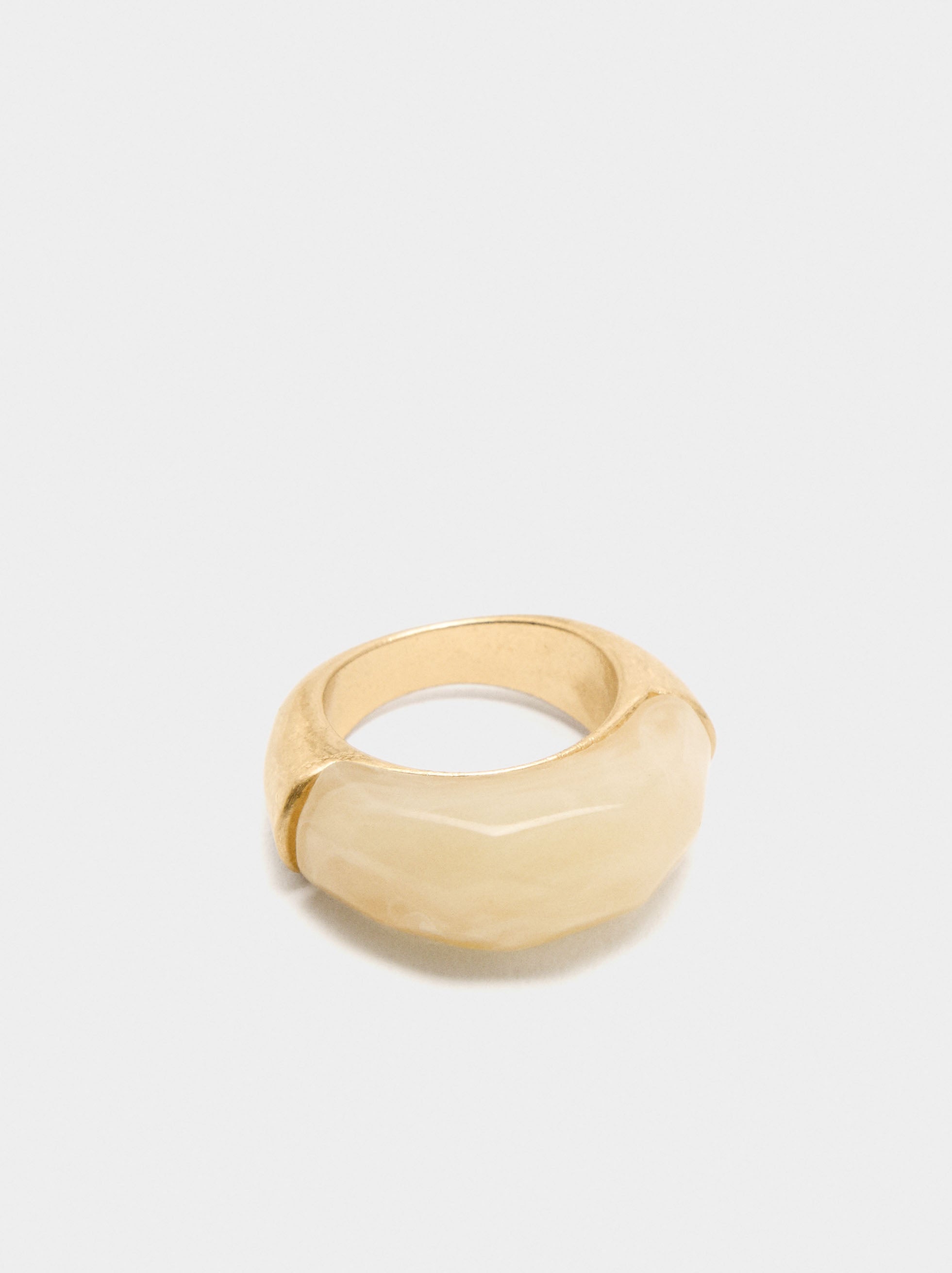 Anillo Con Detalle Efecto Piedra
