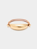 Pulsera Cordón De Piel Con Detalle Metálico