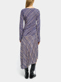 Vestido Midi Con Estampado De Círculos