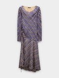 Vestido Midi Con Estampado De Círculos