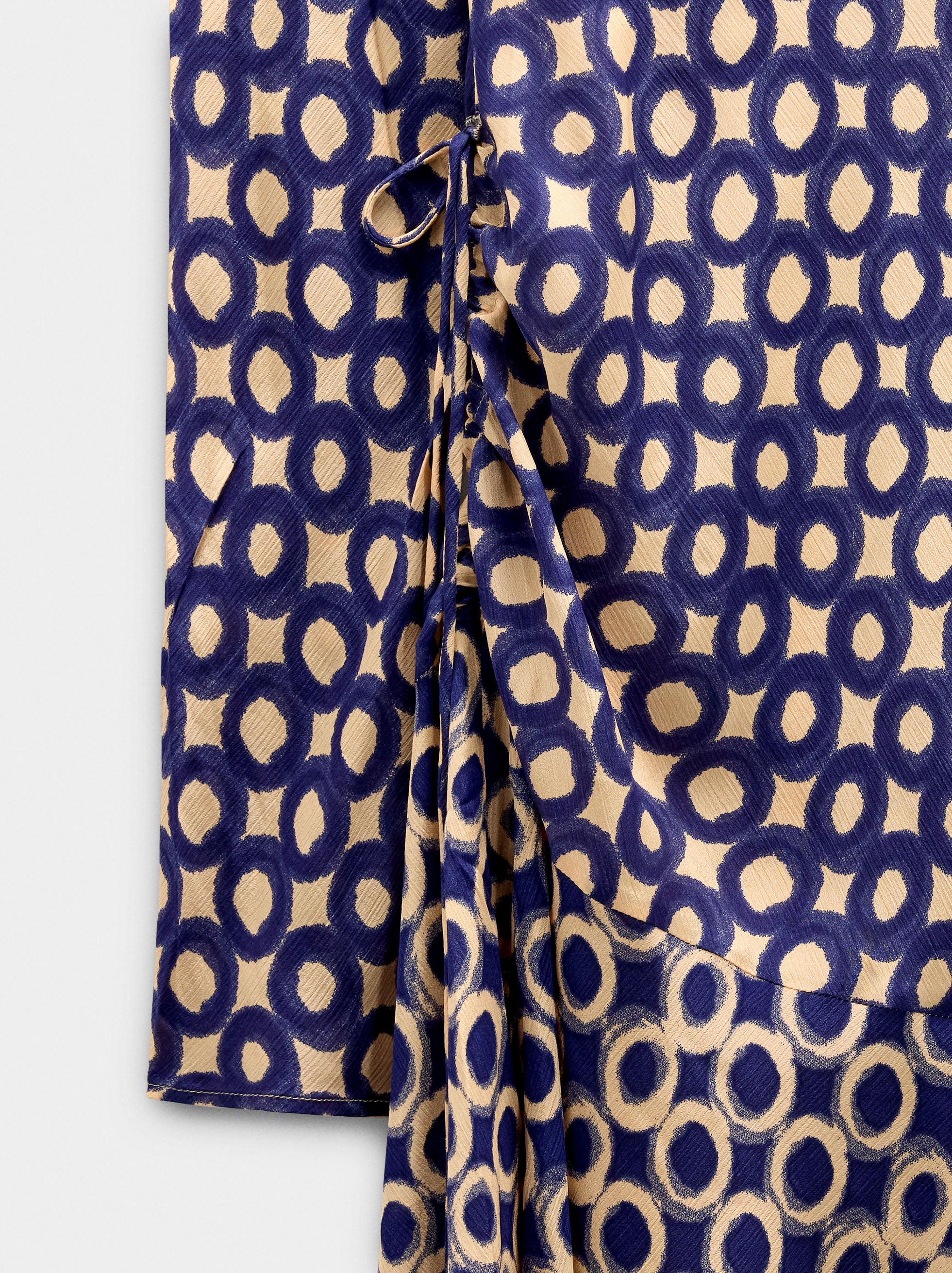 Vestido Midi Con Estampado De Círculos