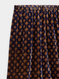 Pantalón Aterciopelado Con Estampado De Círculos