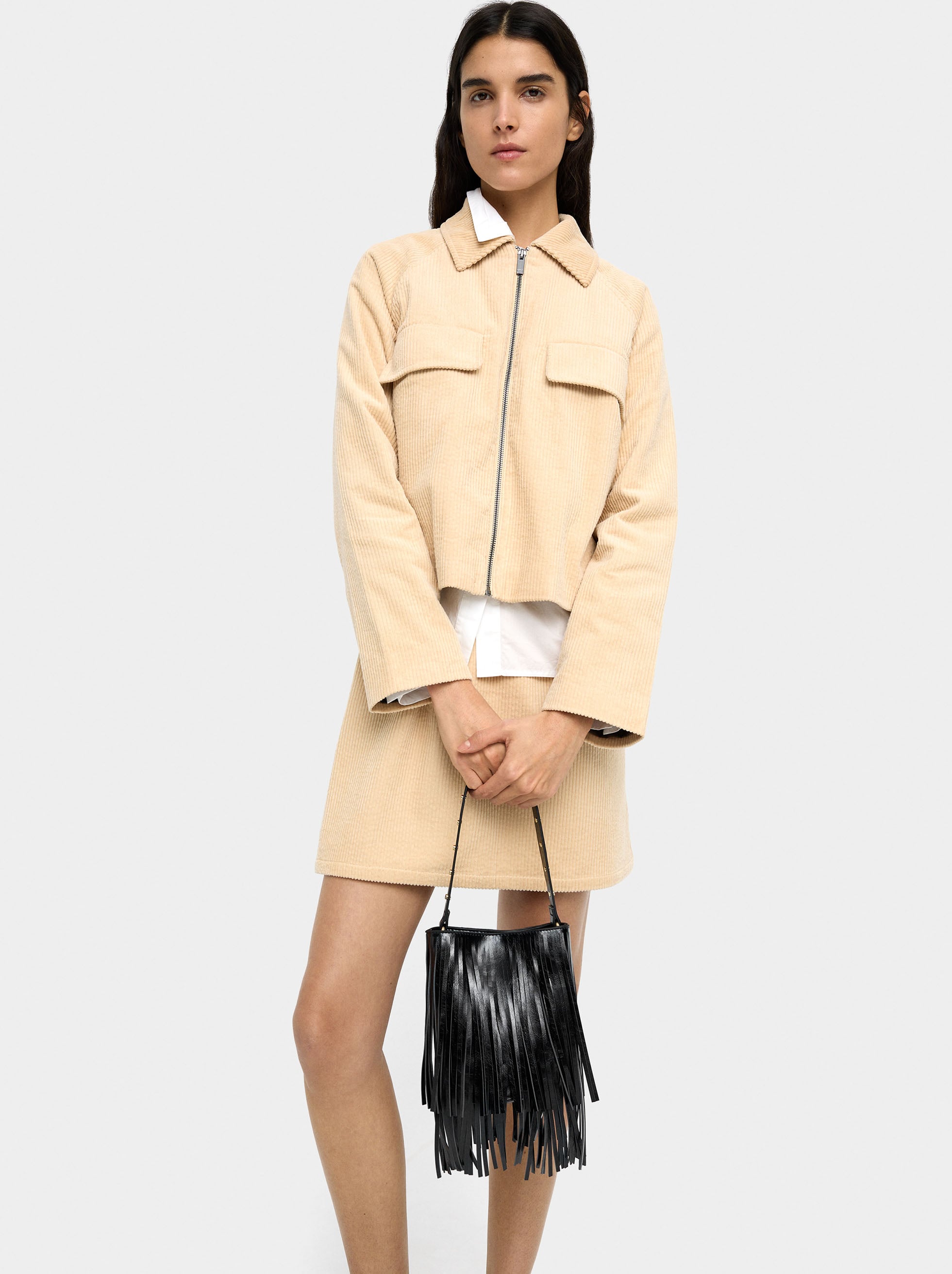 Bolso Bombonera Con Flecos Largos