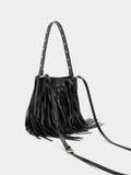Bolso Bombonera Con Flecos Largos