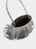 Bolso Bombonera Con Flecos Largos