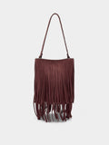 Bolso Bombonera Con Flecos Largos
