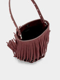 Bolso Bombonera Con Flecos Largos