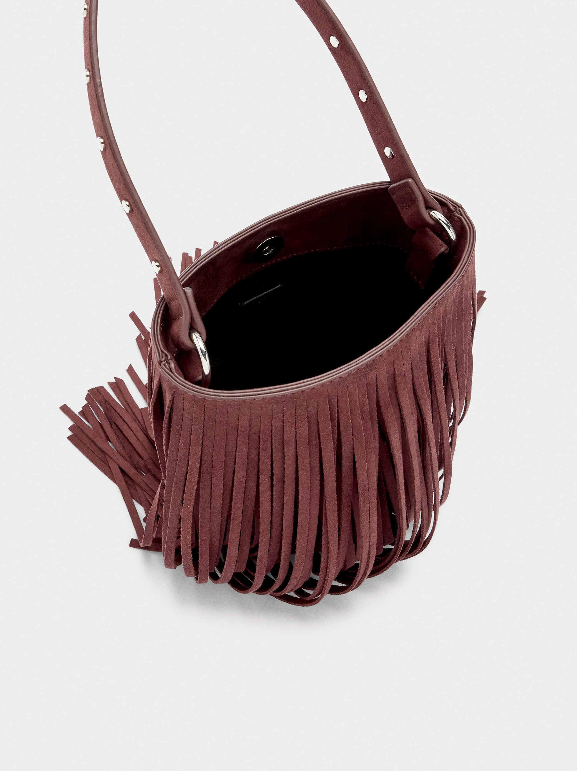 Bolso Bombonera Con Flecos Largos