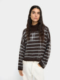 Jersey De Punto A Rayas Con Lentejuelas