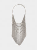 Collar Largo Babero De Cadenas