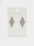 Pendientes De Rombos Con Cristales