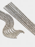 Pendientes Largos De Cadenas Con Cristales