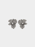 Pendientes De Flor Con Cristales