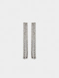 Pendientes Largos De Cadenas Con Cristales