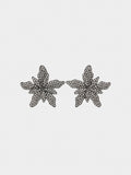 Pendientes De Flor Con Cristales