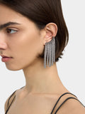Pendientes Ear Jacket Con Cadenas