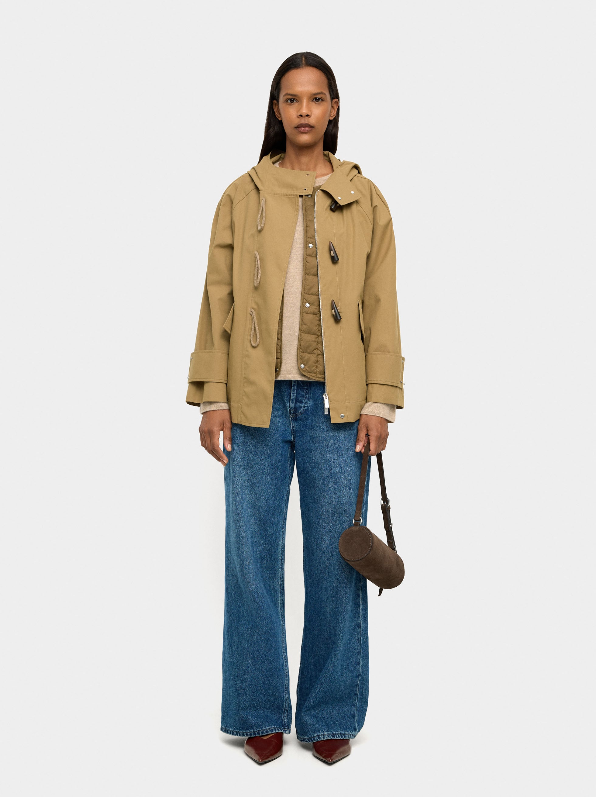 Chaqueta Con Capucha Y Chaleco