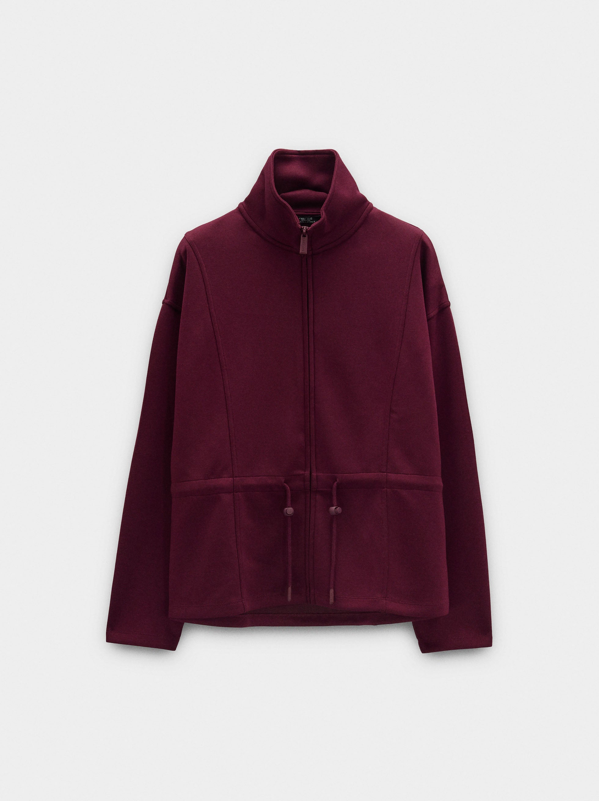 Sudadera Con Cremallera Y Cuello Alto