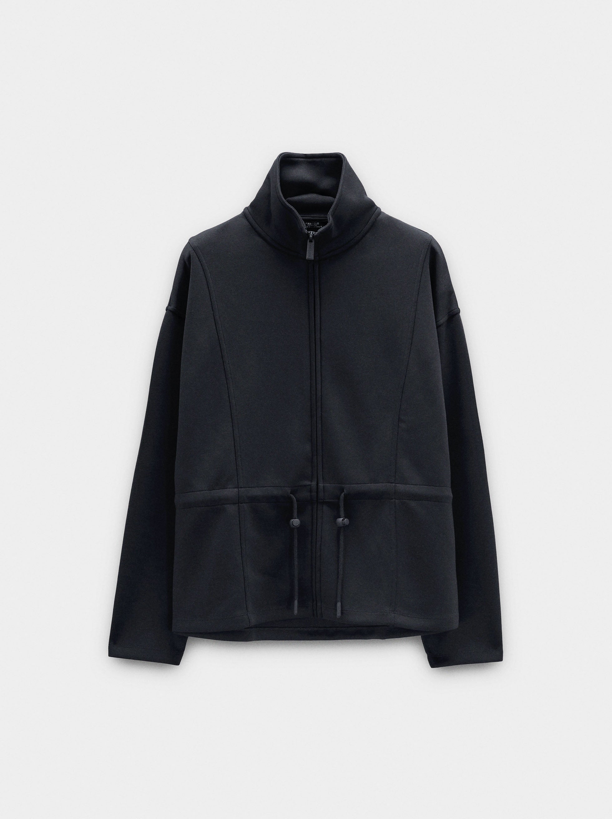Sudadera Con Cremallera Y Cuello Alto