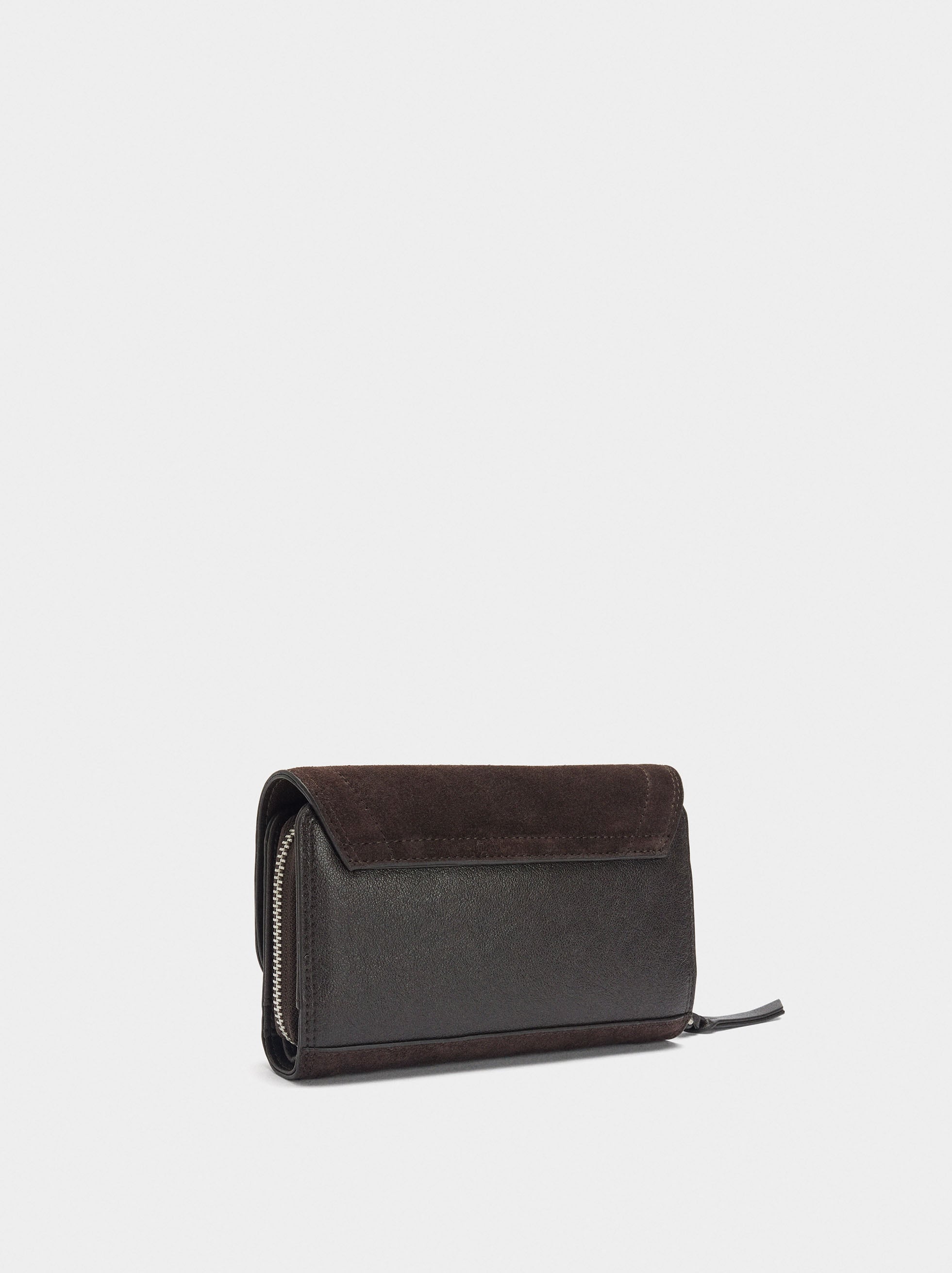 Cartera Detalles De Piel Con Solapa