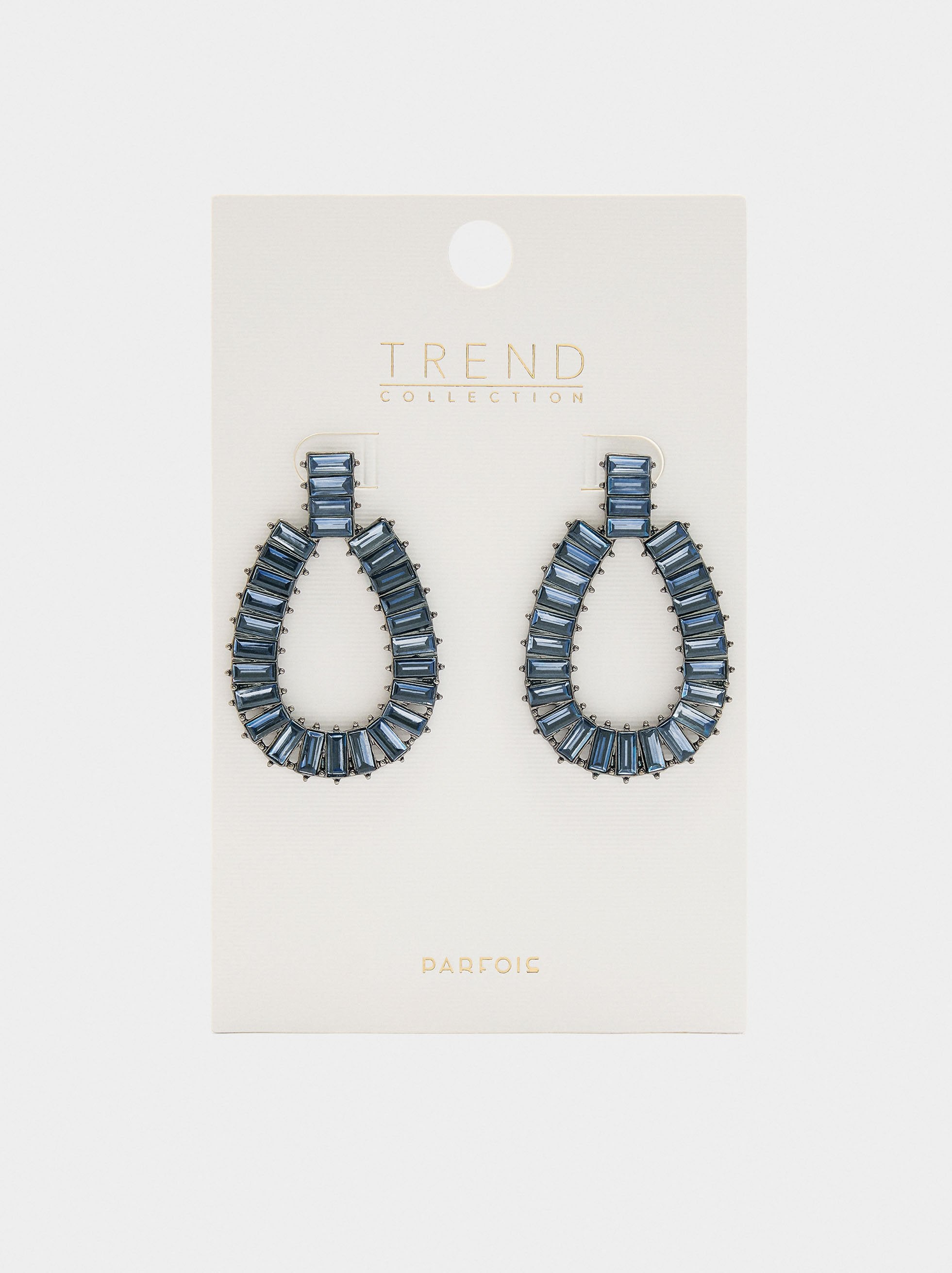 Pendientes Maxi Ovalados De Cristales