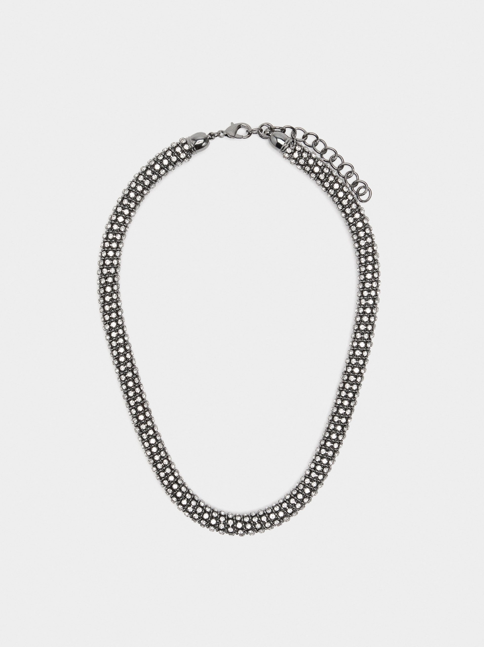 Collar Tubular De Cristales