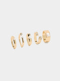 Set De Anillos Con Cristales Y Perlas
