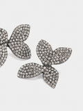 Pendientes Maxi Flor Con Cristales