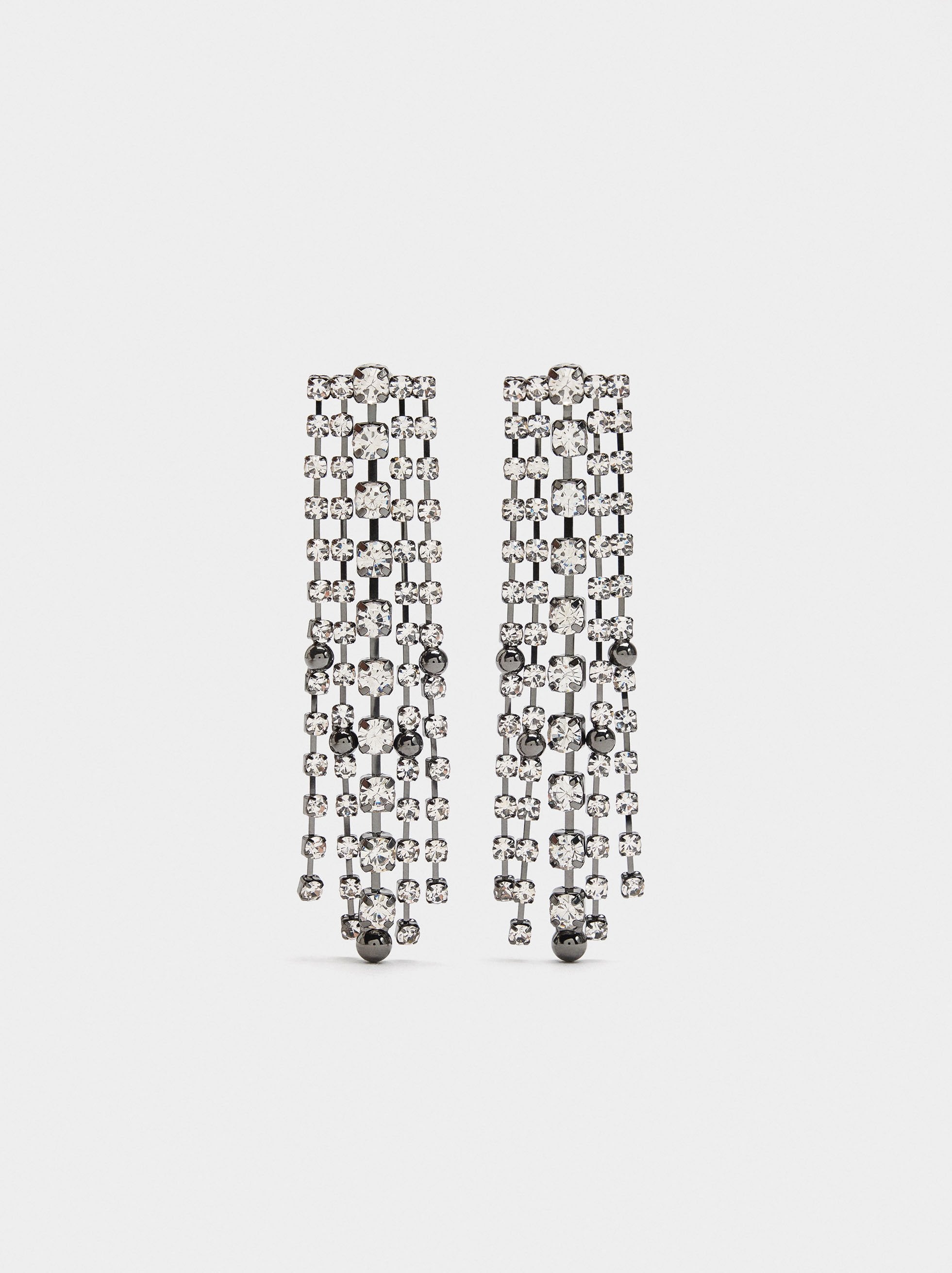 Pendientes Largos De Cristales