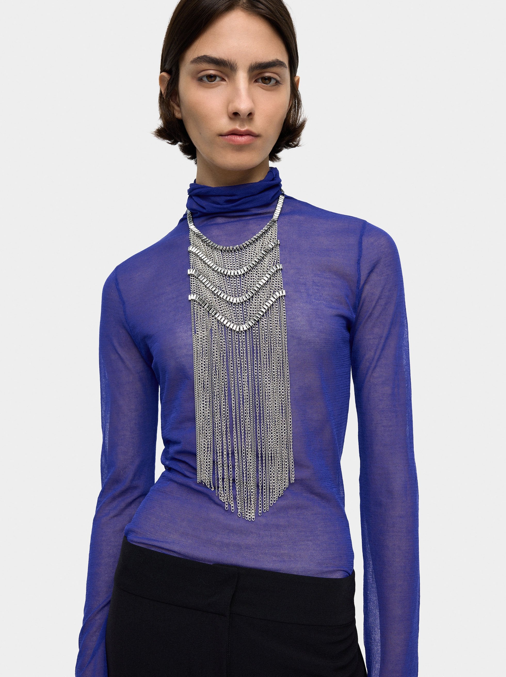Collar Maxi Largo Con Cristales
