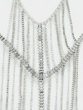 Collar Y Cadena De Cintura Con Cristales