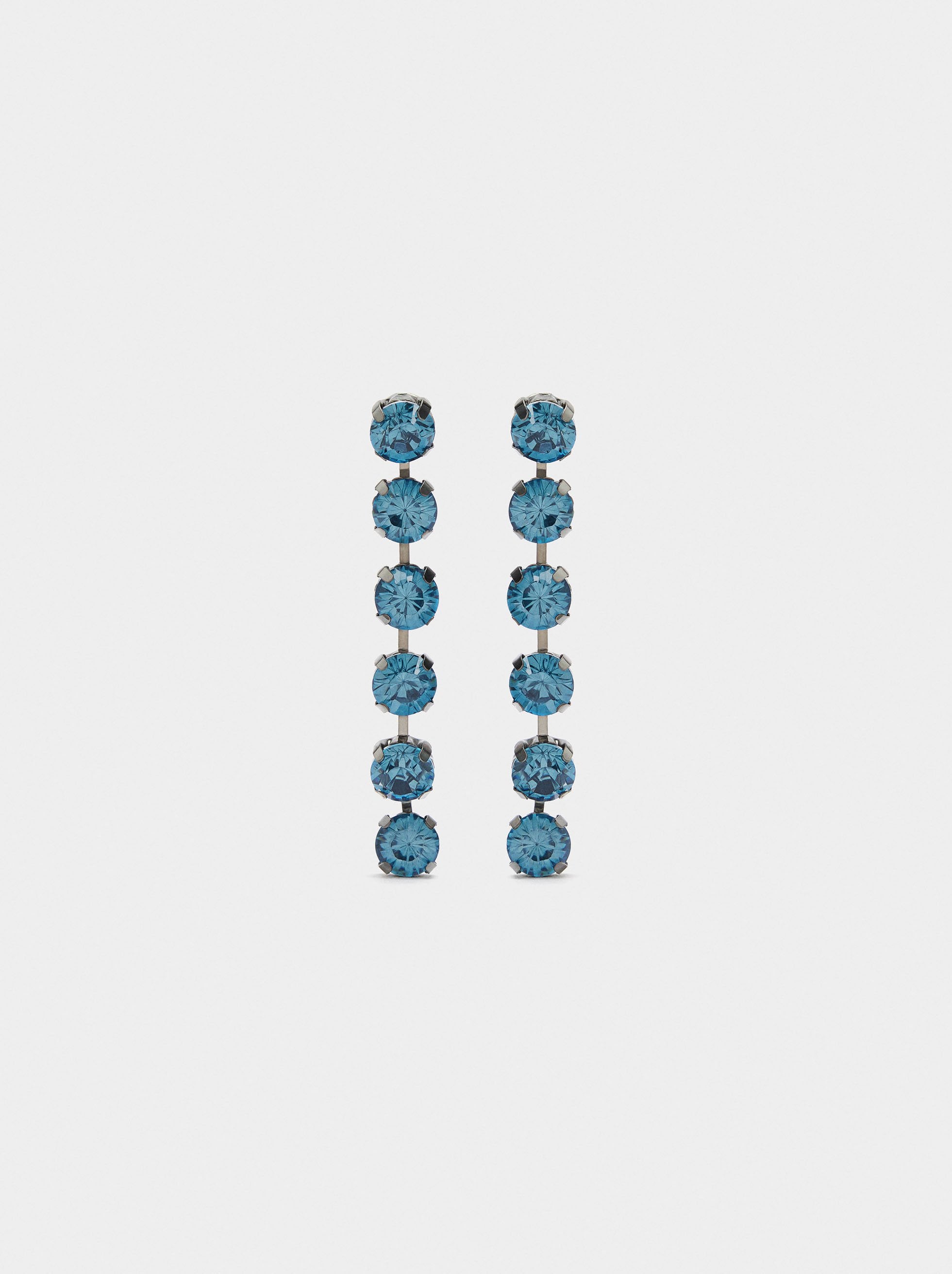 Pendientes Largos De Cristales