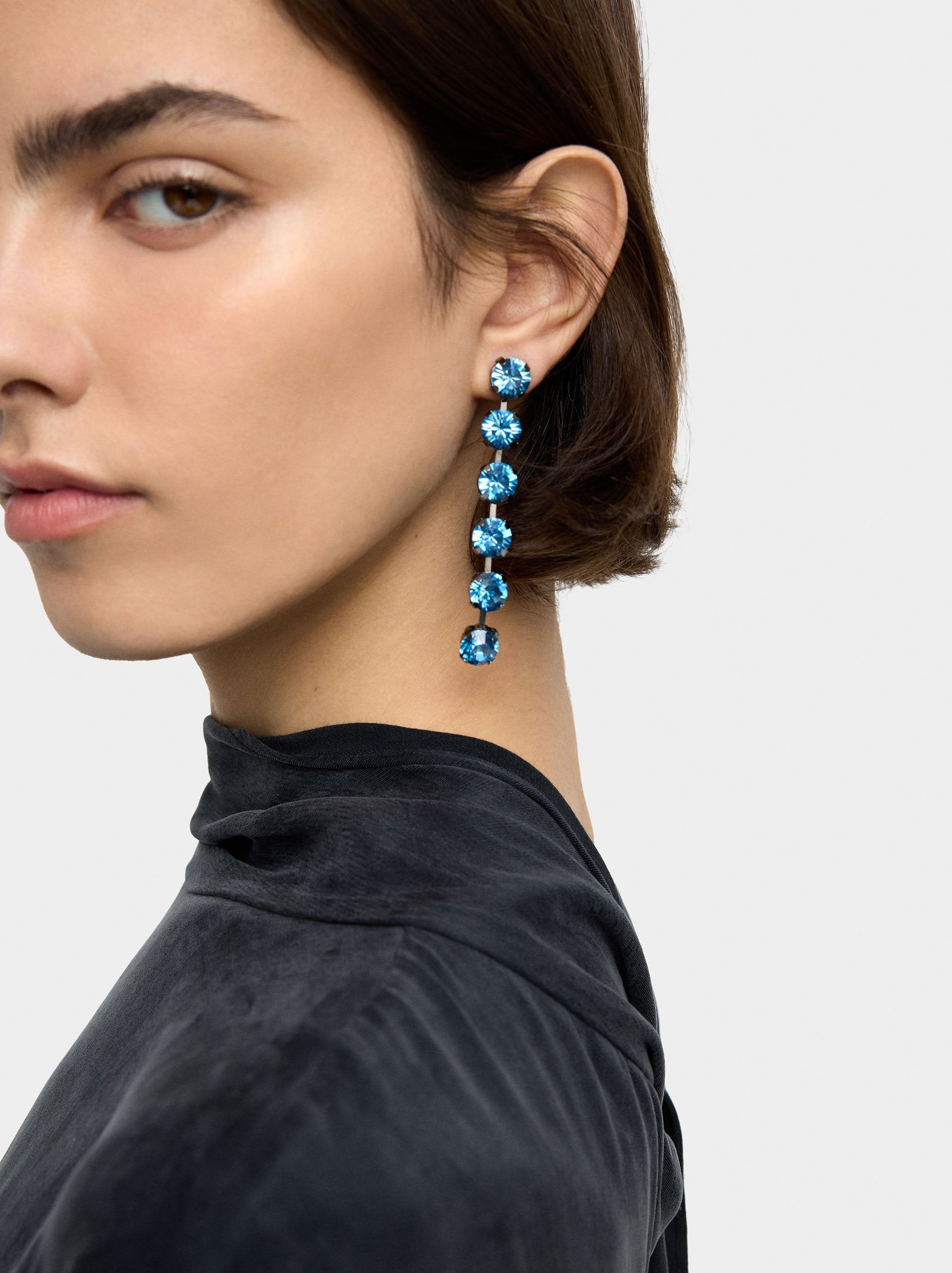 Pendientes Largos De Cristales