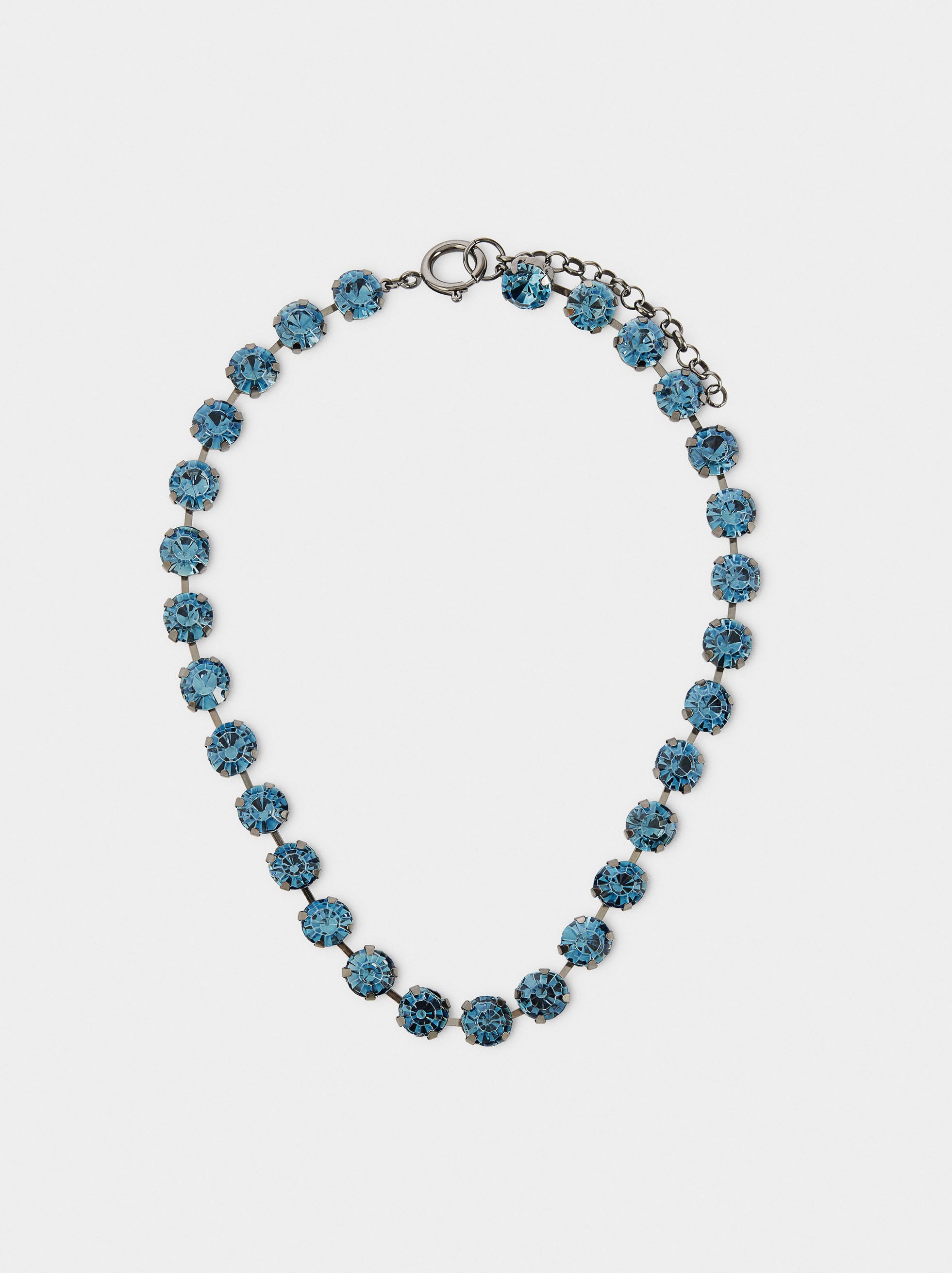 Collar Corto Con Cristales