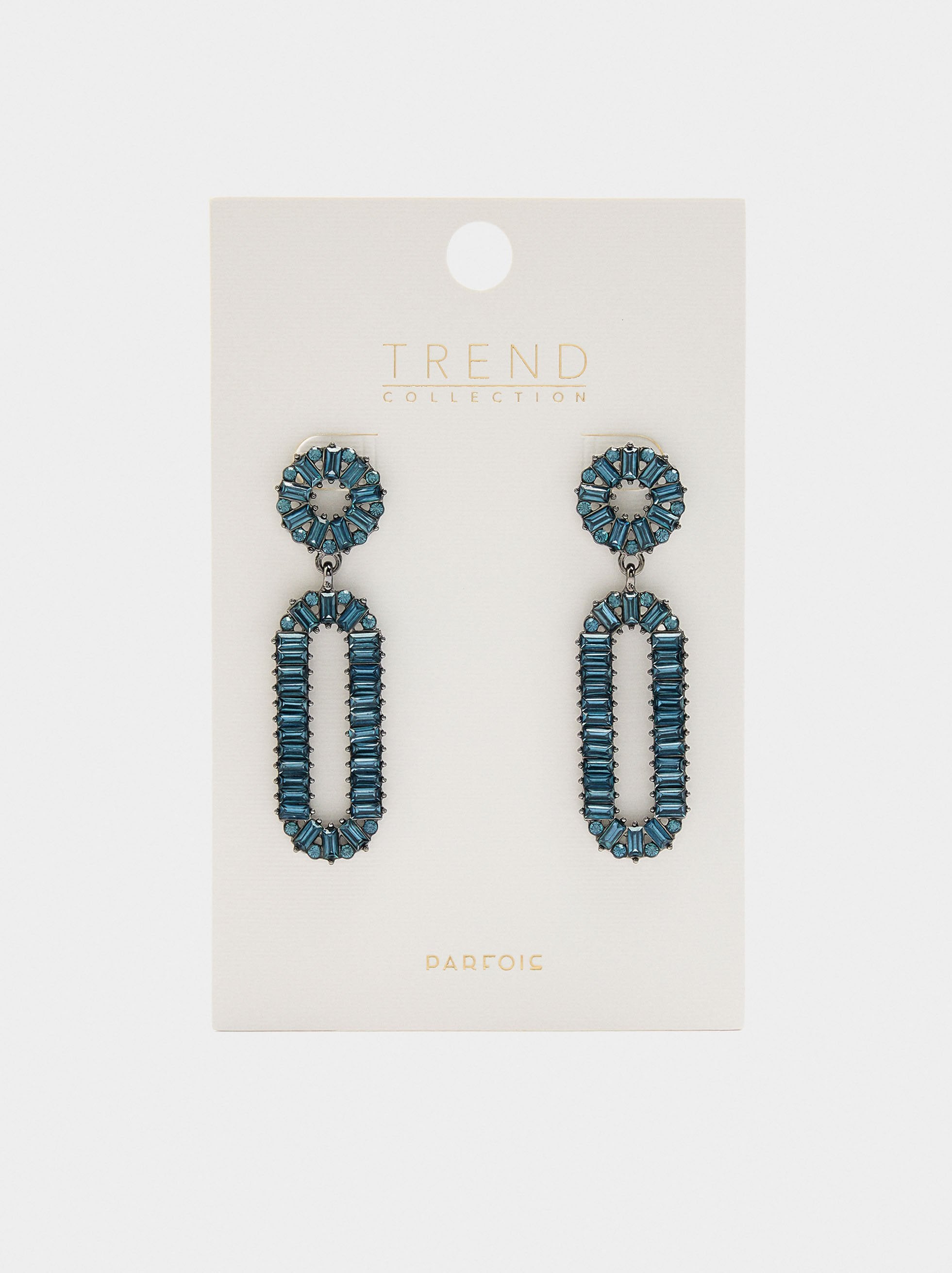 Pendientes Maxi Alargados De Cristales