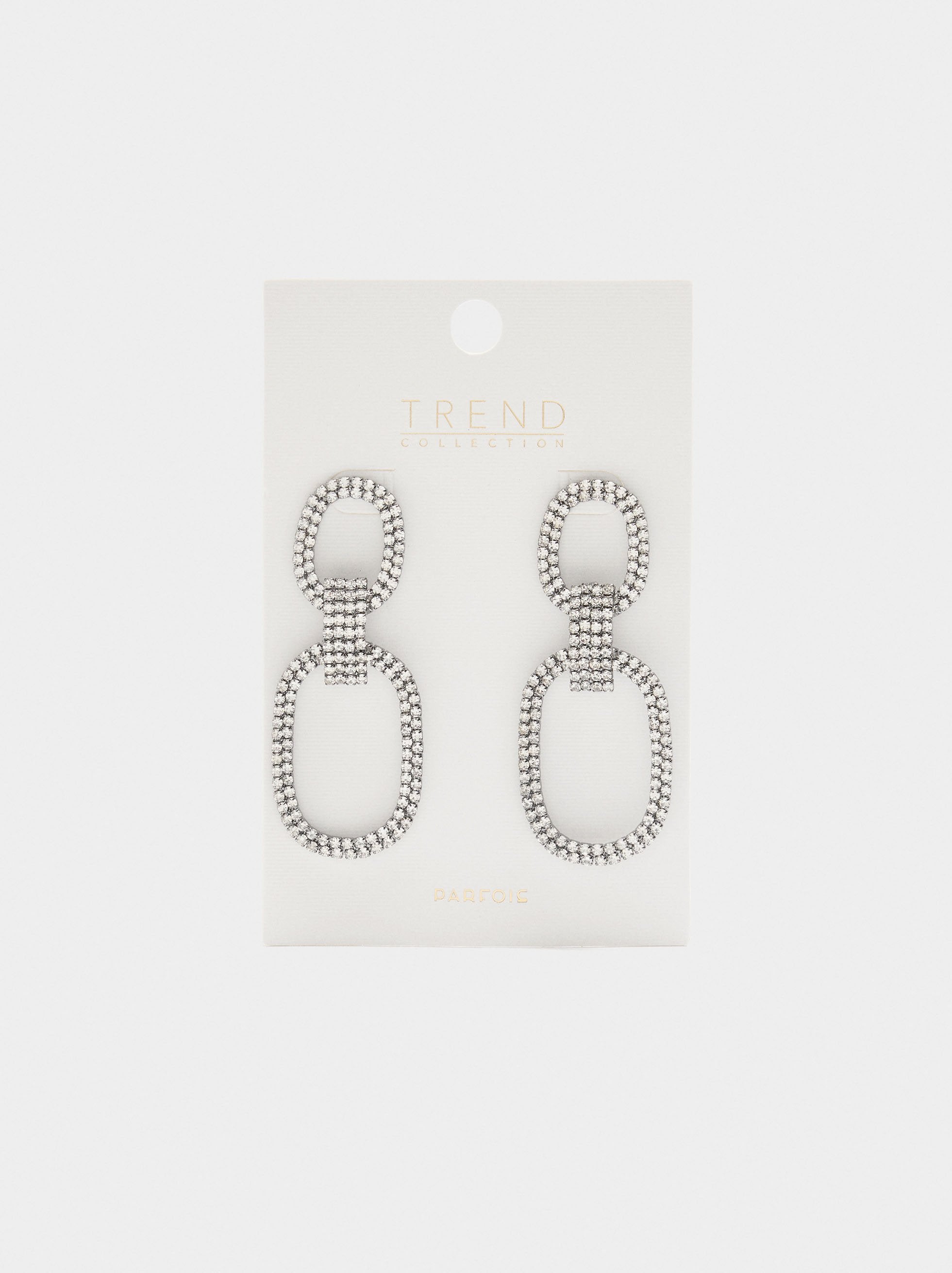 Pendientes Maxi Aro Doble Con Cristales