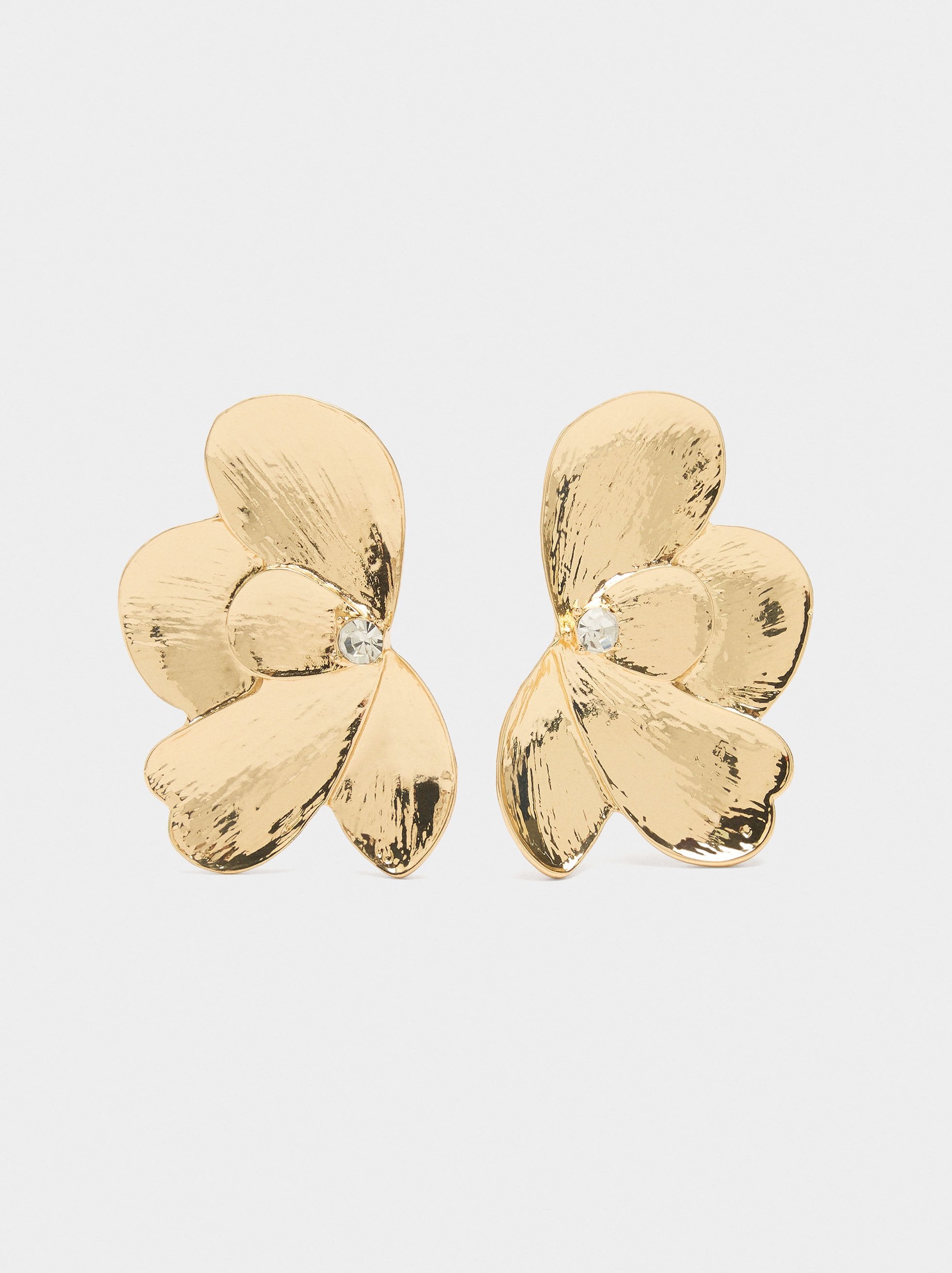 Pendientes Maxi De Flor Riscada
