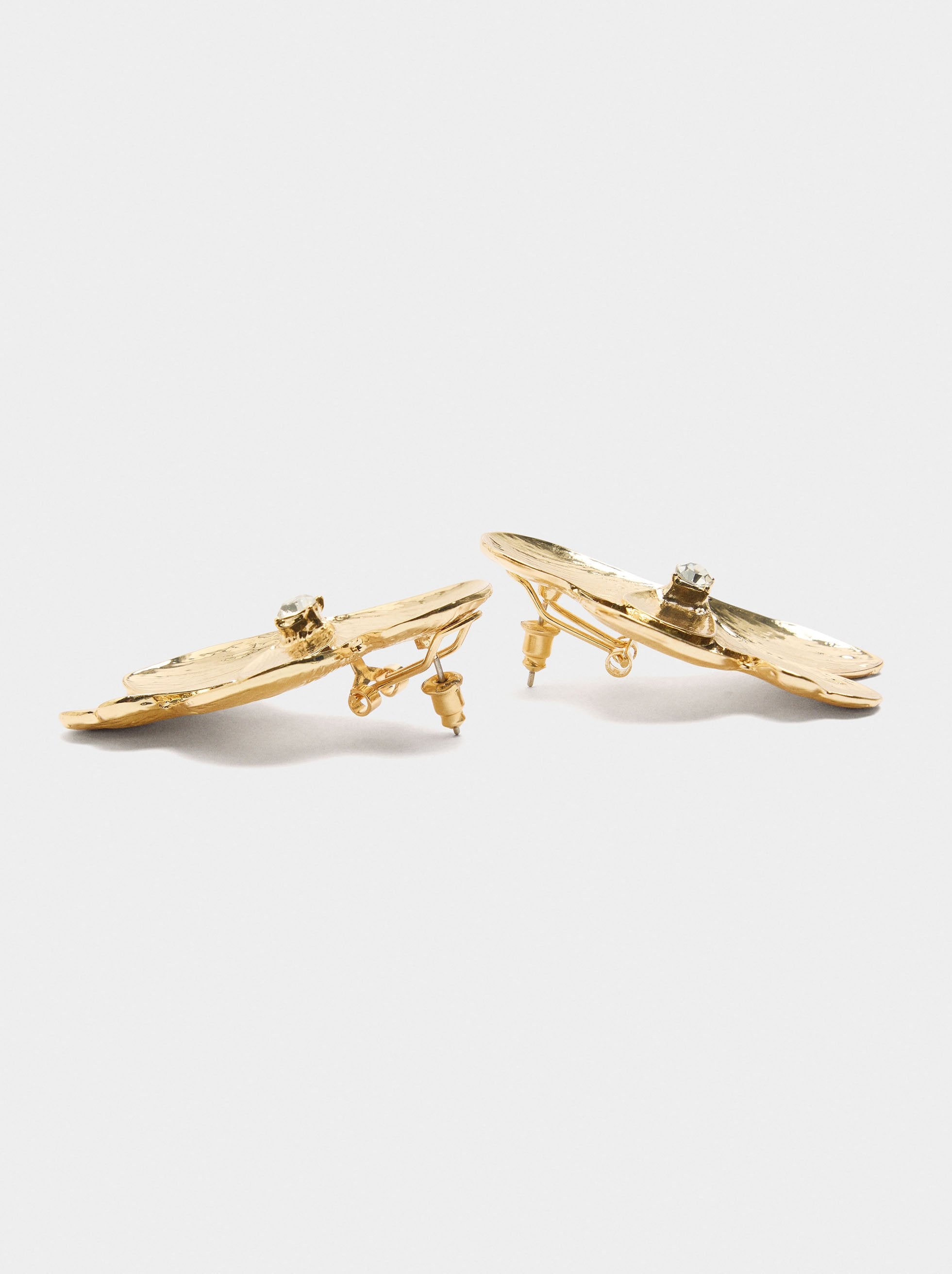 Pendientes Maxi De Flor Riscada