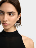 Aros Maxi Flor Con Cristales