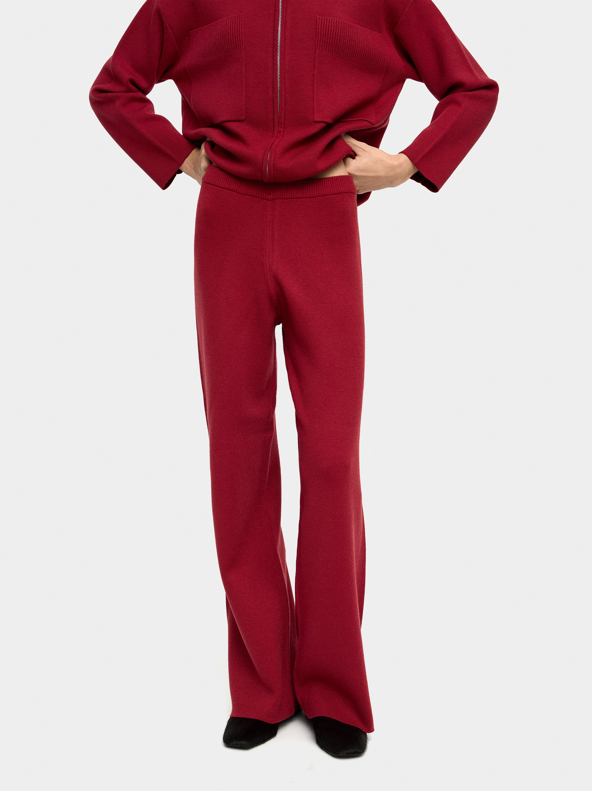 Pantalón De Punto Cintura Elástica