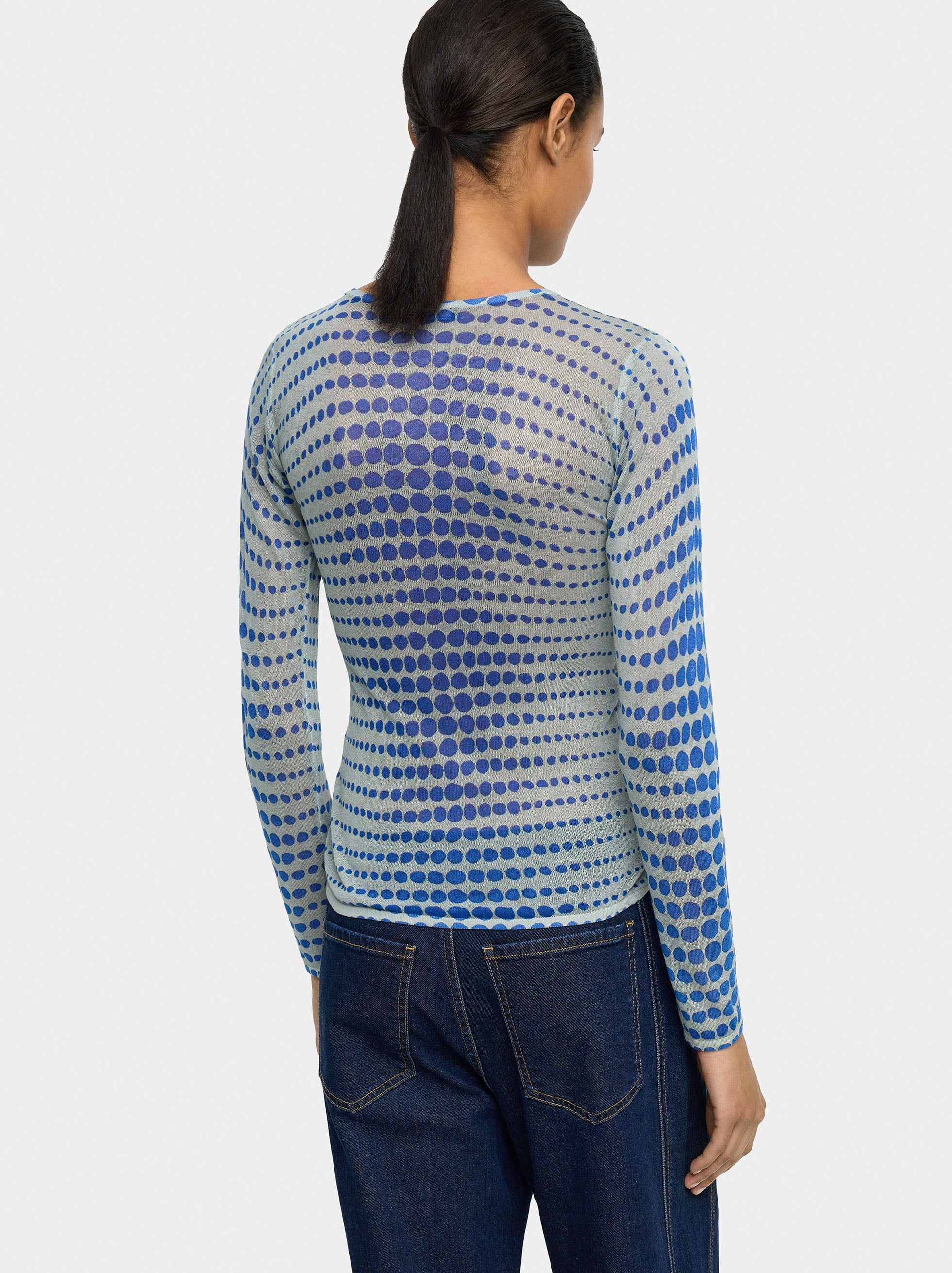 Jersey De Punto Semitransparente