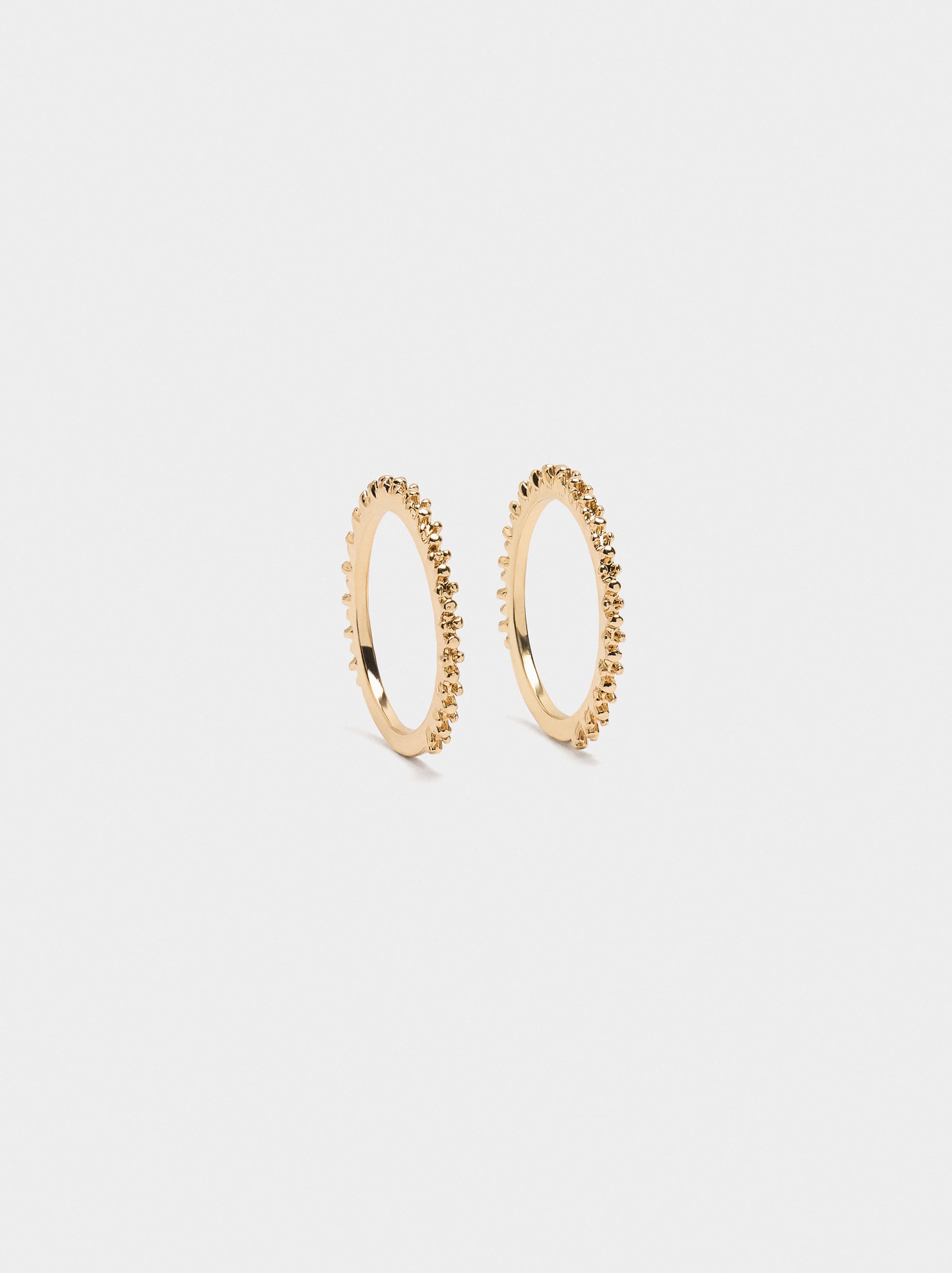 Set De Anillos Con Relieve
