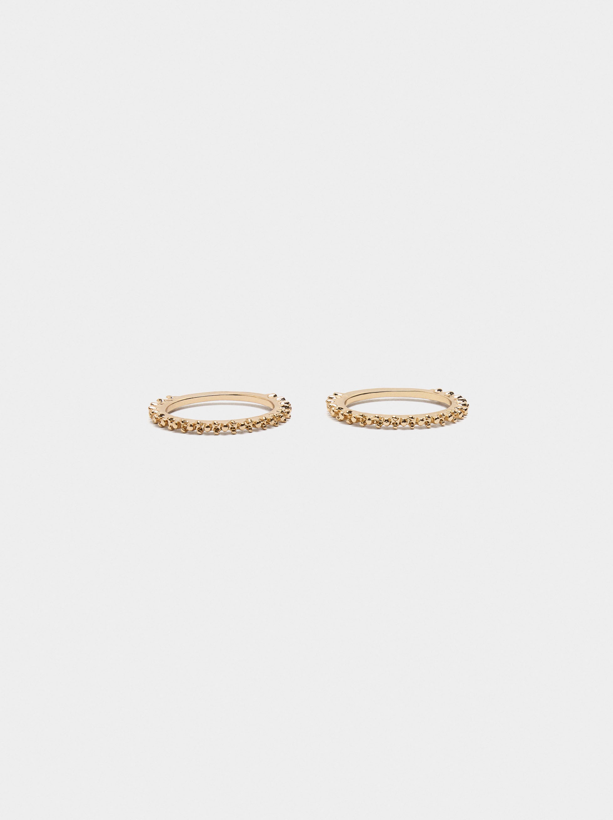 Set De Anillos Con Relieve