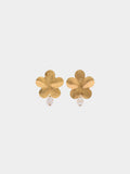 Pendientes De Flor Con Perlas