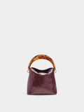Bolso De Mano Con Asa Efecto Carey